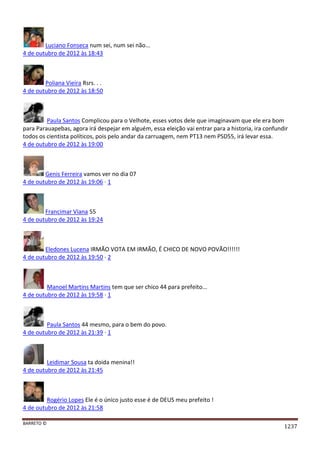 Facebook - A arma letal em Campanhas Eleitorais 