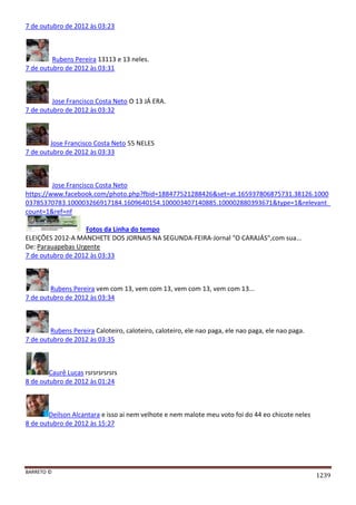 Facebook - A arma letal em Campanhas Eleitorais 