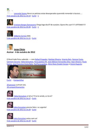 Facebook - A arma letal em Campanhas Eleitorais 