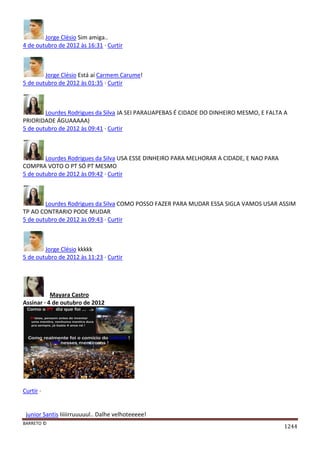 Facebook - A arma letal em Campanhas Eleitorais 