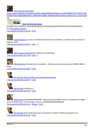 Facebook - A arma letal em Campanhas Eleitorais 