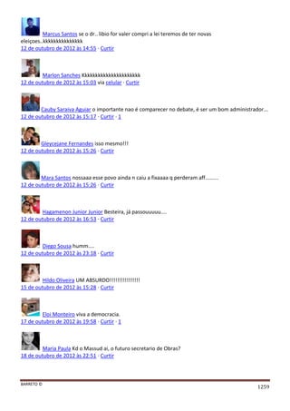 Facebook - A arma letal em Campanhas Eleitorais 