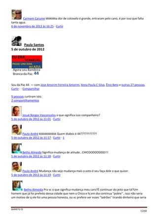 Facebook - A arma letal em Campanhas Eleitorais 