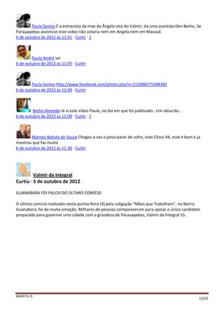 Facebook - A arma letal em Campanhas Eleitorais 