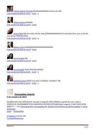 Facebook - A arma letal em Campanhas Eleitorais 