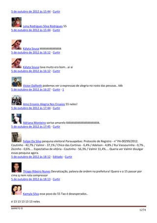 Facebook - A arma letal em Campanhas Eleitorais 