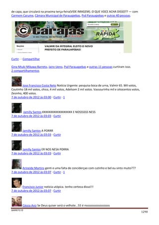 Facebook - A arma letal em Campanhas Eleitorais 