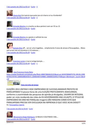 Facebook - A arma letal em Campanhas Eleitorais 