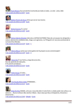 Facebook - A arma letal em Campanhas Eleitorais 