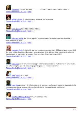 Facebook - A arma letal em Campanhas Eleitorais 