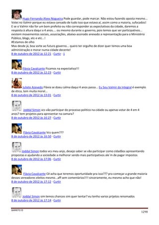 Facebook - A arma letal em Campanhas Eleitorais 