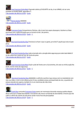 Facebook - A arma letal em Campanhas Eleitorais 