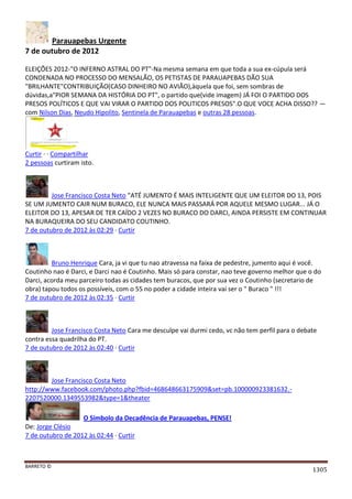 Facebook - A arma letal em Campanhas Eleitorais 