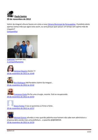 Facebook - A arma letal em Campanhas Eleitorais 