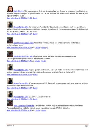 Facebook - A arma letal em Campanhas Eleitorais 