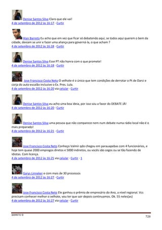 Facebook - A arma letal em Campanhas Eleitorais 