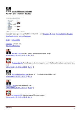 Facebook - A arma letal em Campanhas Eleitorais 