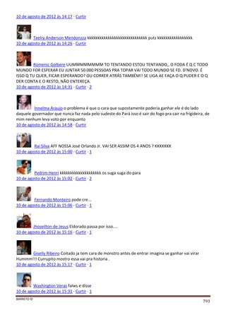 Facebook - A arma letal em Campanhas Eleitorais 