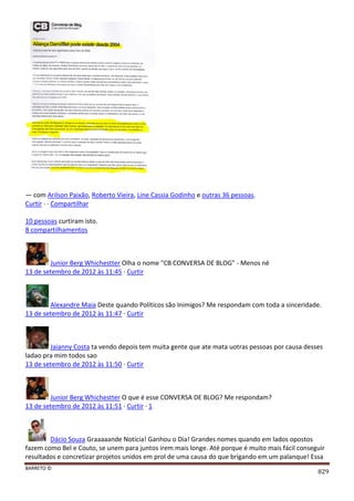 Facebook - A arma letal em Campanhas Eleitorais 