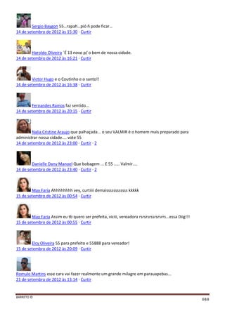 Facebook - A arma letal em Campanhas Eleitorais 