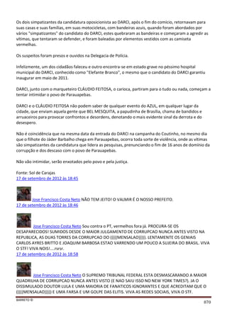 Facebook - A arma letal em Campanhas Eleitorais 