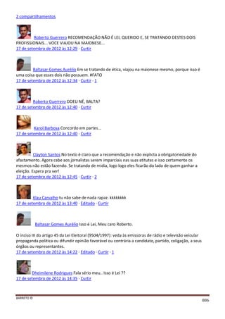 Facebook - A arma letal em Campanhas Eleitorais 