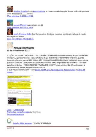 Facebook - A arma letal em Campanhas Eleitorais 