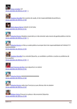 Facebook - A arma letal em Campanhas Eleitorais 