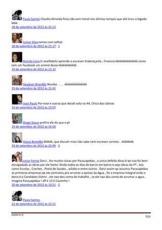 Facebook - A arma letal em Campanhas Eleitorais 