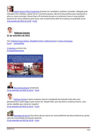 Facebook - A arma letal em Campanhas Eleitorais 