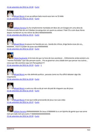 Facebook - A arma letal em Campanhas Eleitorais 