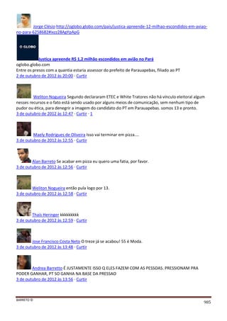 Facebook - A arma letal em Campanhas Eleitorais 