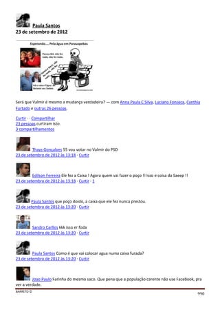 Facebook - A arma letal em Campanhas Eleitorais 