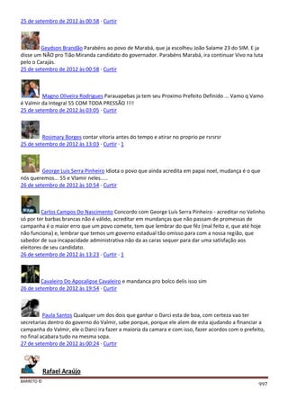 Facebook - A arma letal em Campanhas Eleitorais 