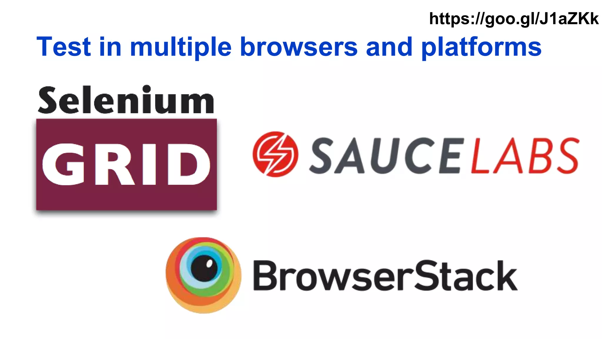 Test in multiple browsers and platforms
https://goo.gl/J1aZKk
 