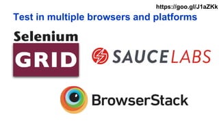 Test in multiple browsers and platforms
https://goo.gl/J1aZKk
 