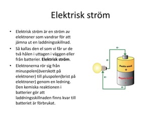 Elektricitet och magnetism power point | PPTX