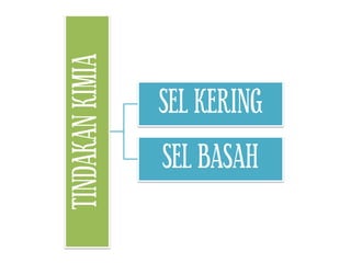 TINDAKANKIMIA
TINDAKANKIMIA SEL KERING
SEL BASAH
 
