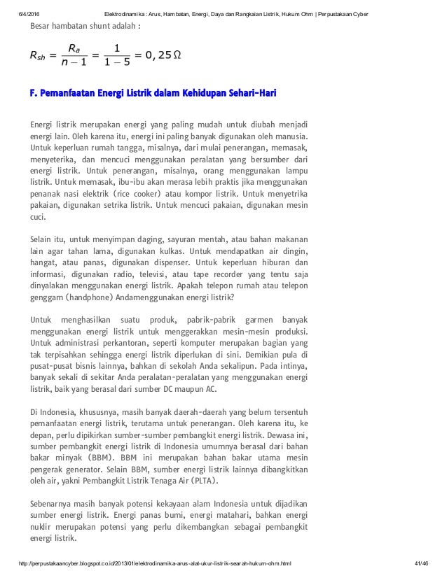Contoh Penerapan Hukum Ohm Dalam Kehidupan Sehari Hari Temukan Contoh