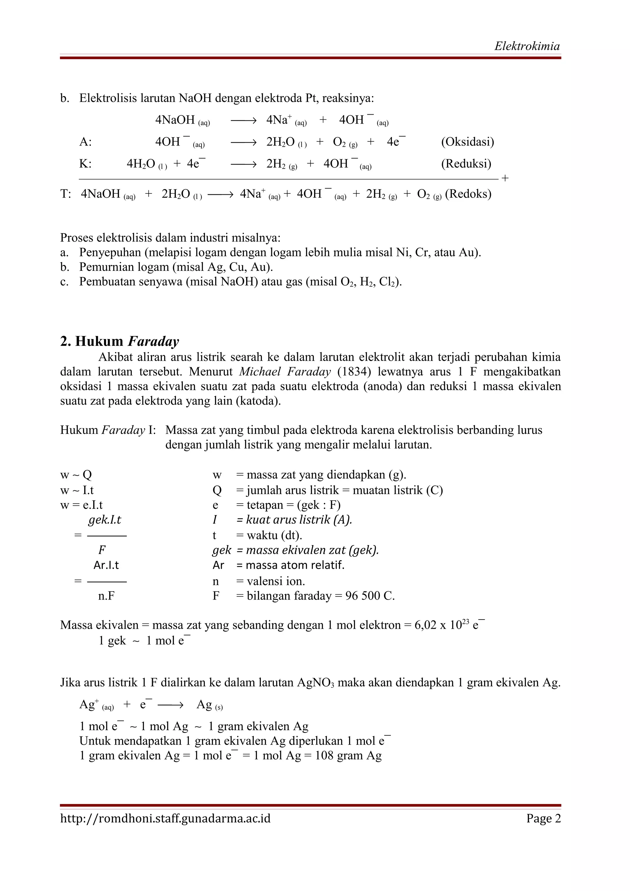 Elektrokimia | PDF