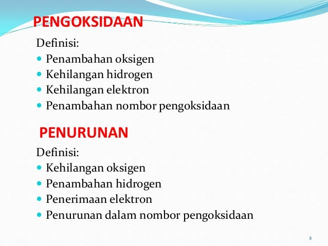 Elektrokimia 6 Pengoksidaan Penurunan