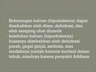 Elektrolit Darah dalam pemeriksaan kima darah | PPTX