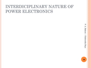 INTERDICIPLINARY NATURE OF
POWER ELECTRONICS
38
P.A.Dahono--ElektronikaDaya
 