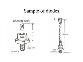 Sample of diodes
 