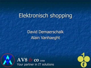 Elektronisch  shopping David Demaerschalk Alain Vanhaeght 
