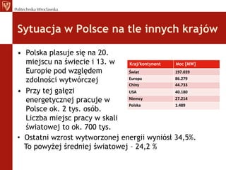 Łączna moc produkowanej energii sięga prawie 1490 MW rocznie