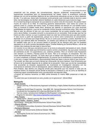 El E Learning Y Los 7 Pecados Capitales