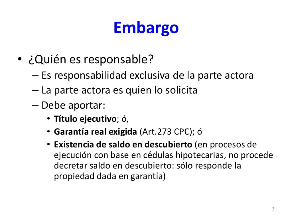 Procedimiento de embargo en Costa Rica
