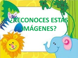 ¿RECONOCES ESTAS IMÁGENES?