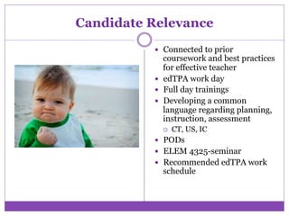 Edtpa Structure Elem edTPA Training ECU | PDF